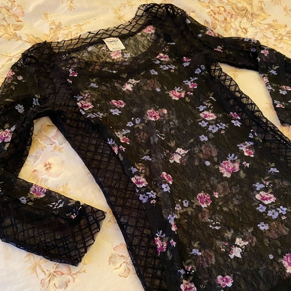 FREE PEOPLE floral lace top XS - Picture 6 of 11